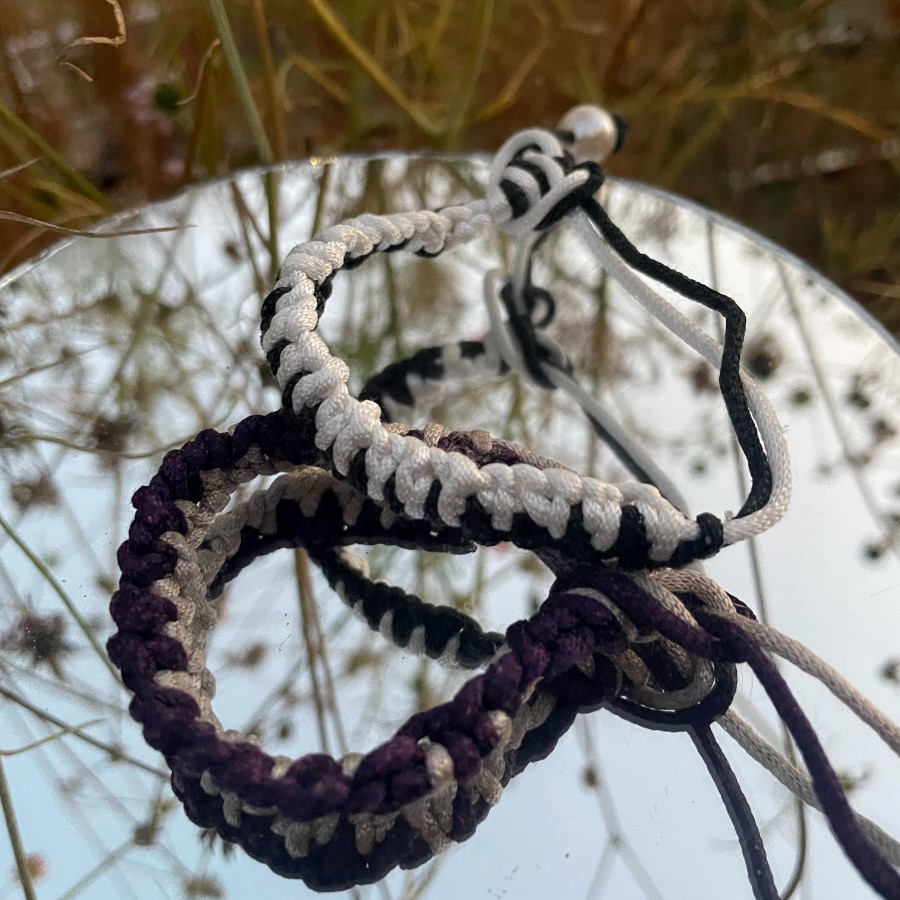 Ivory Bloom - Macrame Bracelet With Pearl