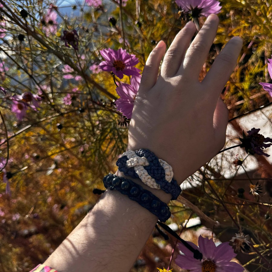 Midnight Pearl & Infinity Knot Duo Set