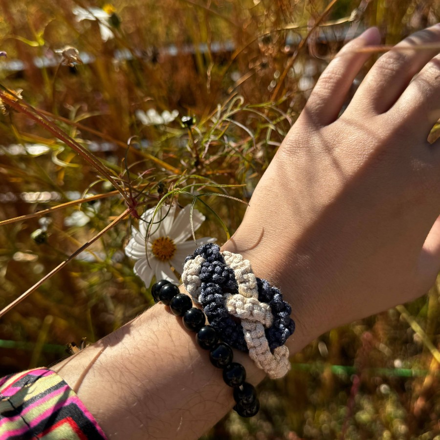 Midnight Pearl & Infinity Knot Duo Set