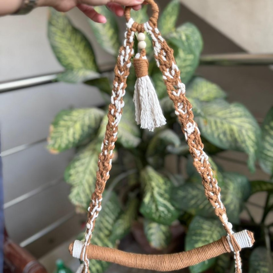 Terra Weave Macramé Towel Hanger