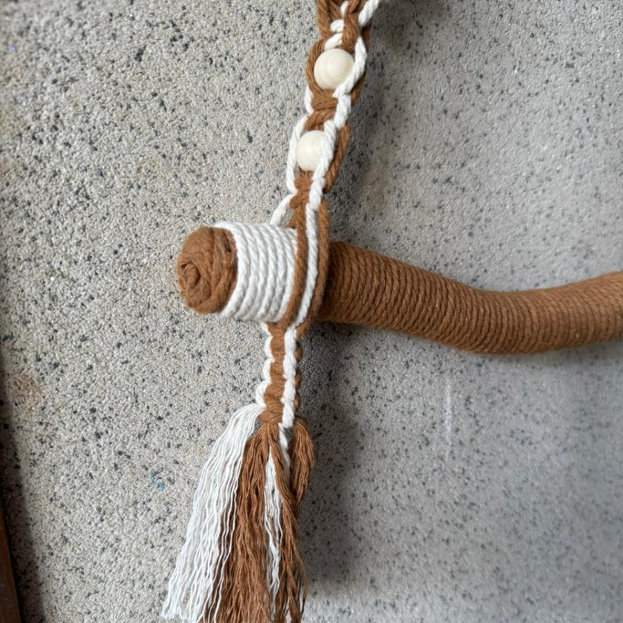 Terra Weave Macramé Towel Hanger