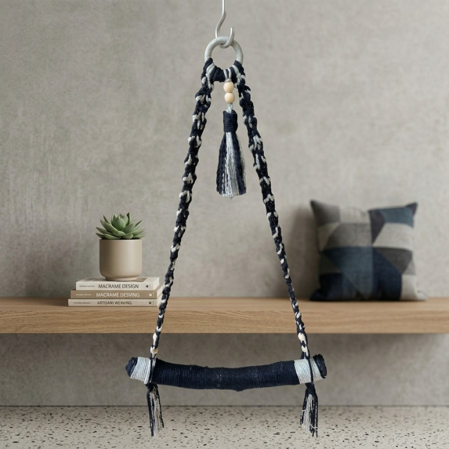 Terra Weave Macramé Towel Hanger