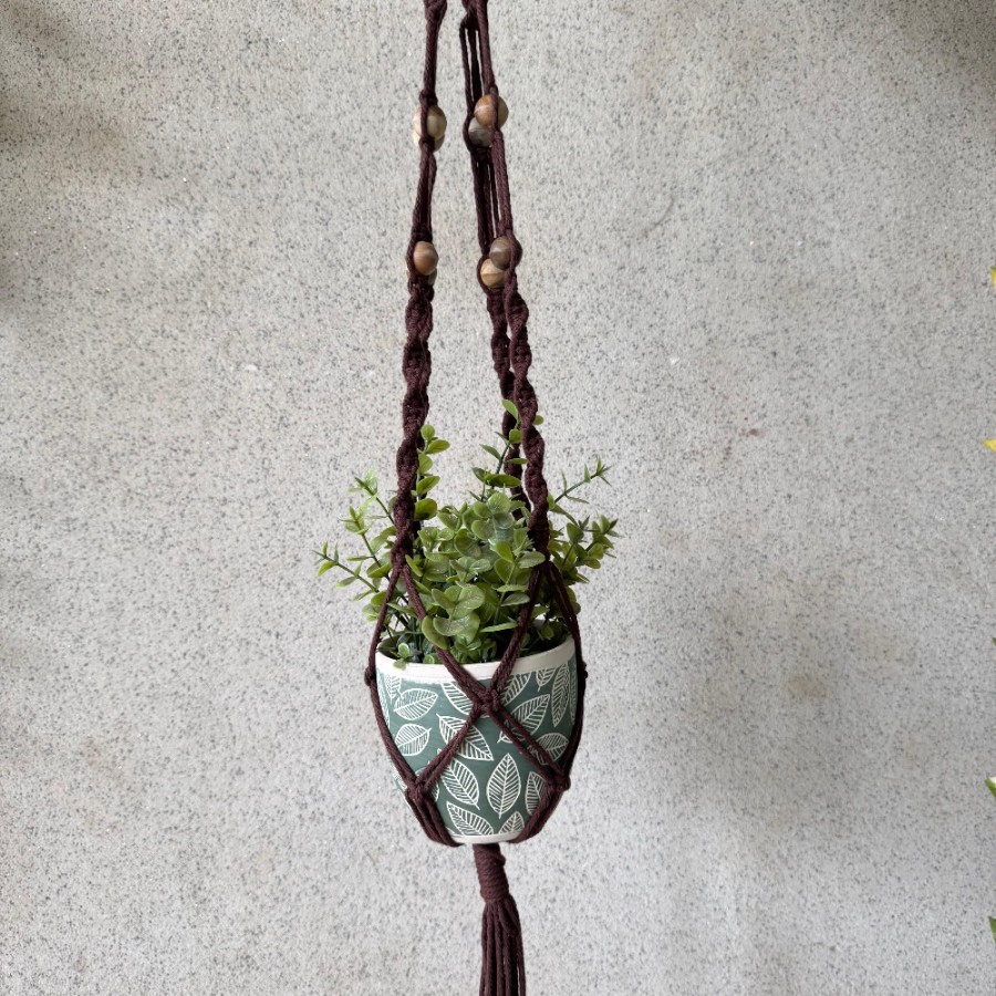 Umber Knot - Macramé Plant Hanger