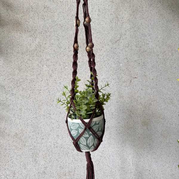 Umber Knot - Macramé Plant Hanger