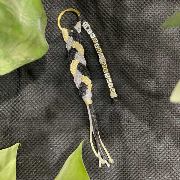 Knot & Love - Personalized Macrame Keychain
