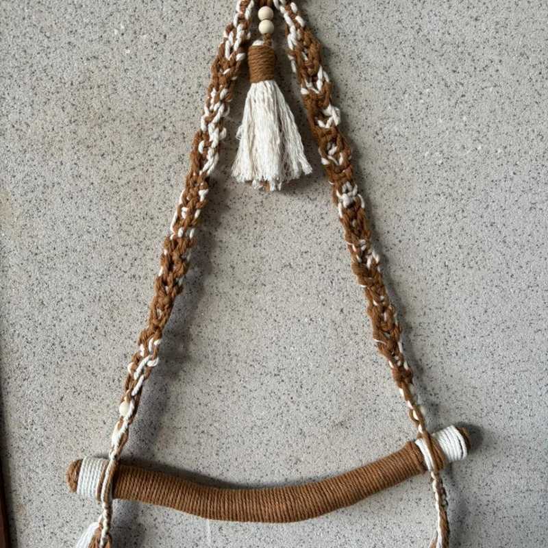 Terra Weave Macramé Towel Hanger
