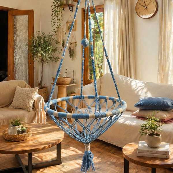 BreezePaws Macramé Cat Swing